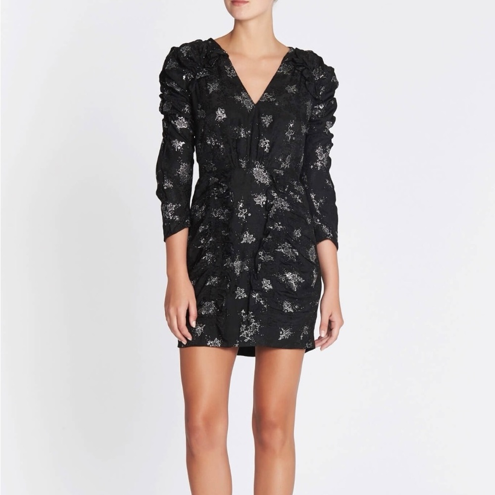 Rebecca Taylor Elegant Silk Glitter Dress